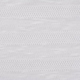 White Horizontal-Band Chunky Knit, Polyester — texture