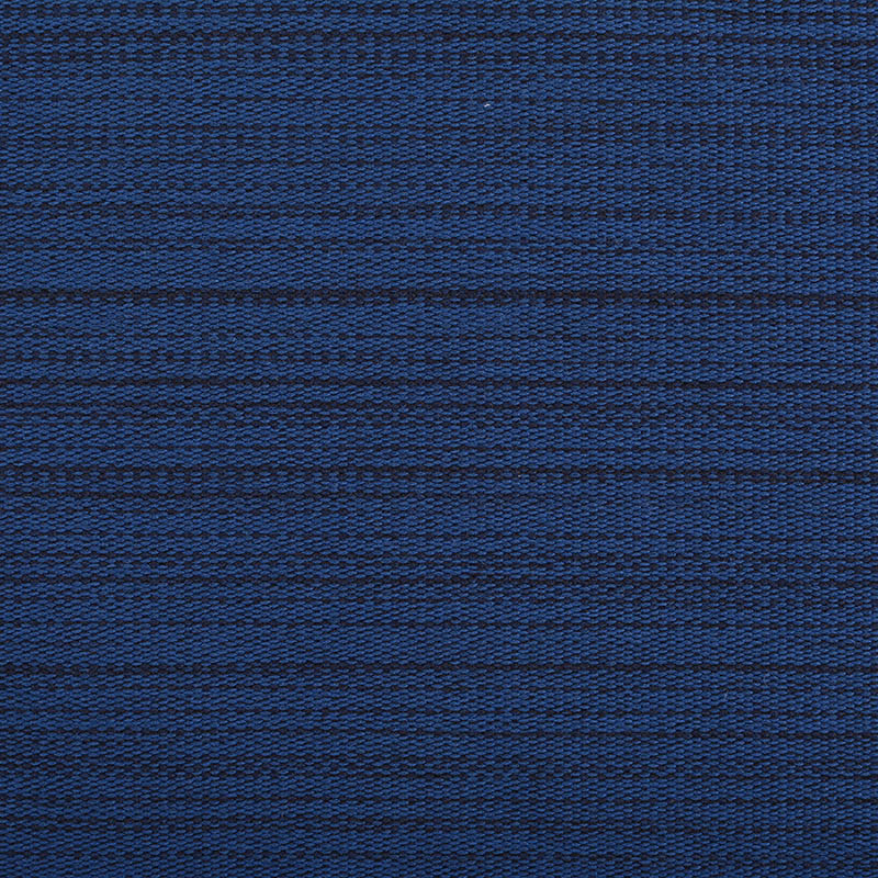 Navy Horizontal-Stripe French Terry, Poly-Cotton, 300 gsm