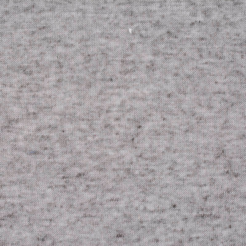 Heather Grey Marl Jersey Knit, Poly-Linen, 110 gsm