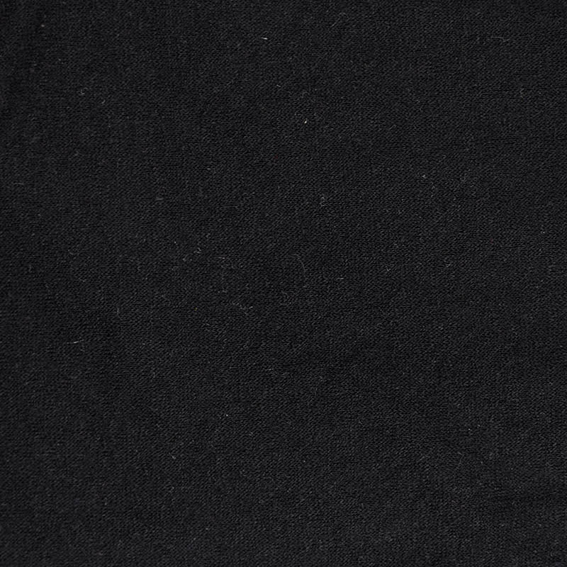 Jacquard Polyester Stretch Knit Fabric, 240 gsm, 170 cm — Black