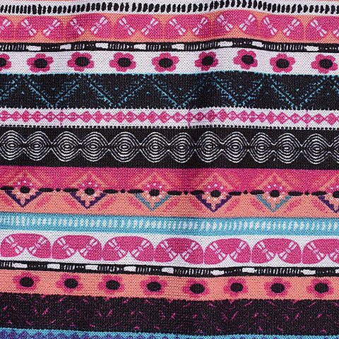 Purple Floral Knit, Polyester