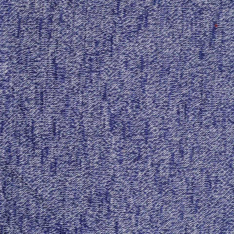 Blue Heathered-Marl Jersey Knit, Poly-Viscose, 215 gsm