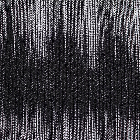 Black Vertical-Chevron Knit, Nylon-Spandex