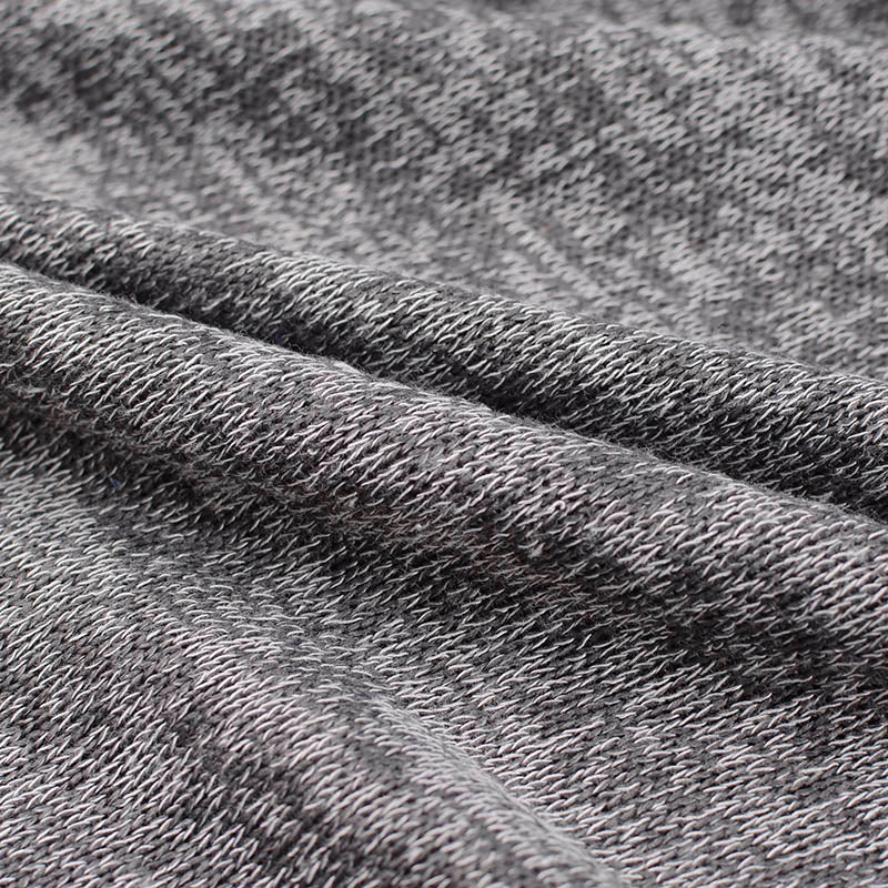 Dark Grey Marl Chunky Knit, Poly-Viscose, 140 gsm, 155 cm