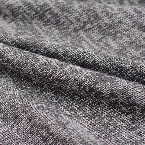 Dark Grey Marl Chunky Knit, Poly-Viscose, 140 gsm, 155 cm
