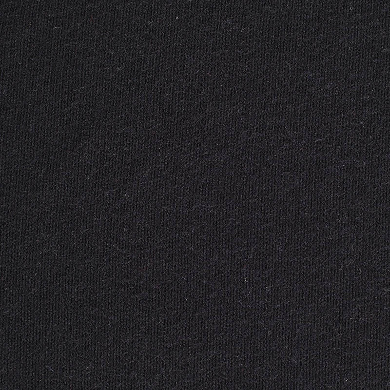 Polyester Viscose Stretch Jersey Knit Fabric, 275 gsm — Black