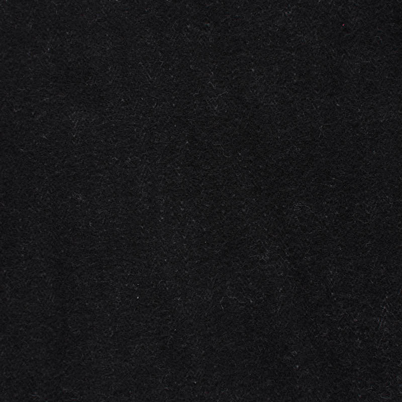 Jacquard Brushed Polyester Viscose Knit Fabric, 330 gsm, 150 cm — Black