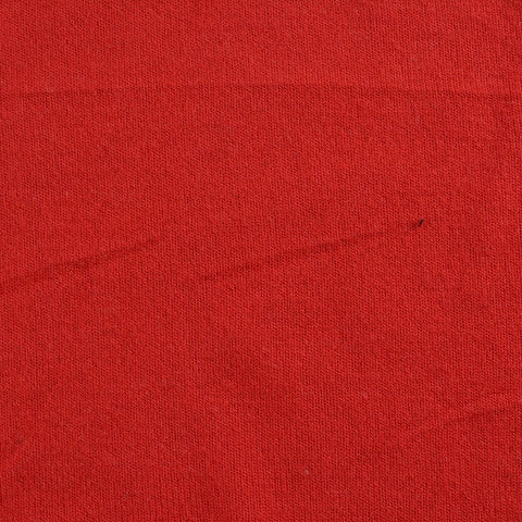 Brushed Polyester Viscose Stretch Chunky Knit Fabric, 195 gsm, 192 cm — Red
