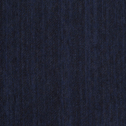 Dark Blue Marl French Terry, Cotton-Poly, 290 gsm
