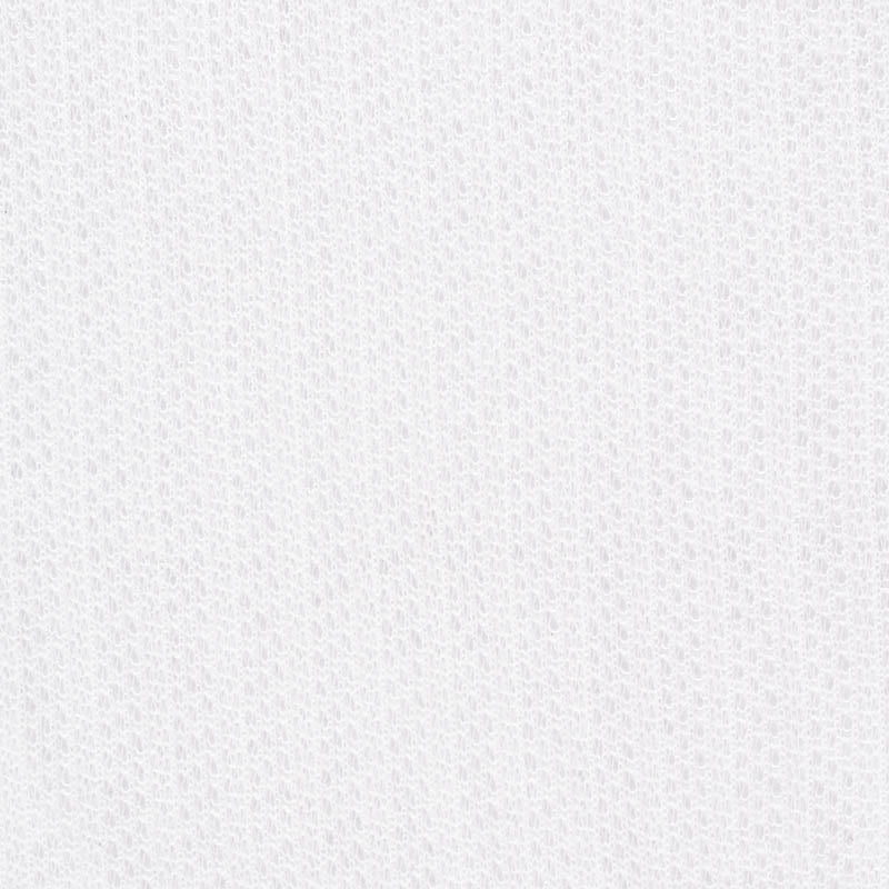 100% Polyester Rib Knit Fabric, 125 gsm, 160 cm — White