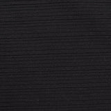 Yarn-Dyed Polyester Stretch Knit Fabric, 340 gsm, 150 cm — Black