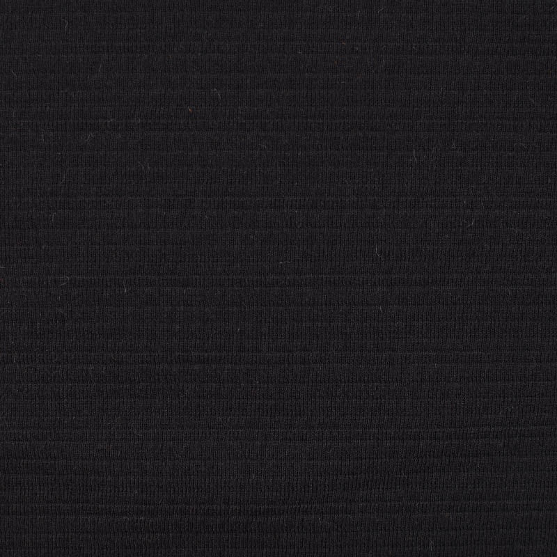 Polyester Stretch Knit Fabric, 340 gsm, 155 cm — Black, ref EF-10759