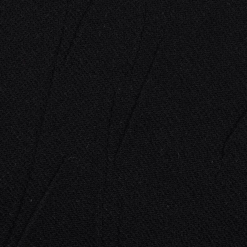 Jacquard Polyester Stretch Knit Fabric, 230 gsm, 150 cm — Black