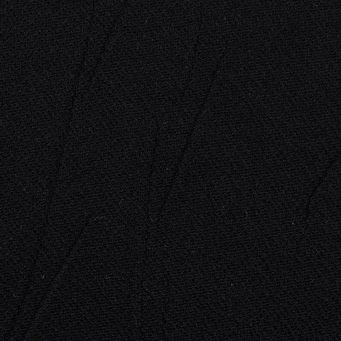 Jacquard Polyester Stretch Knit Fabric, 230 gsm, 150 cm — Black