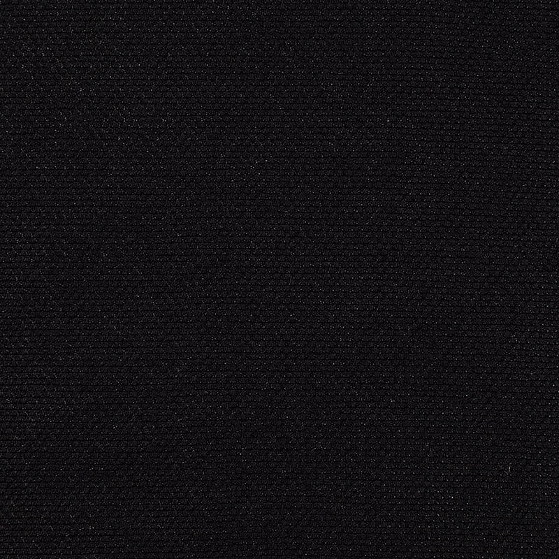 Polyester Stretch Interlock Knit Fabric, 300 gsm, 150 cm — Black