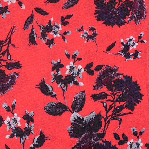 Dark Grey Bold-Floral Knit, Polyester