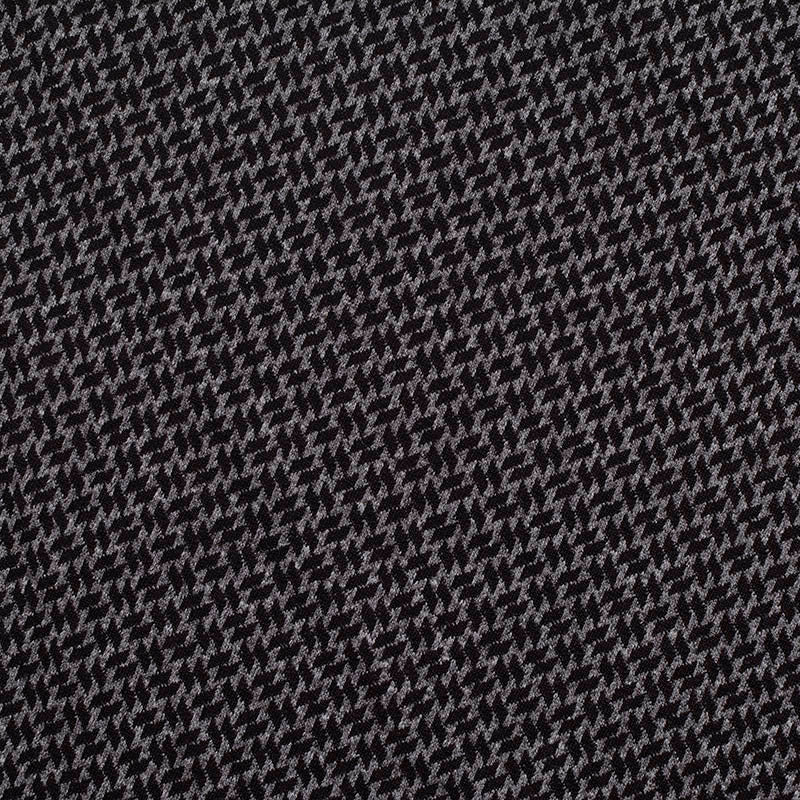 Black Houndstooth Jacquard, Nylon-Poly