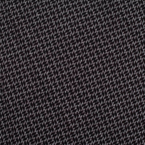 Black Houndstooth Jacquard, Nylon-Poly