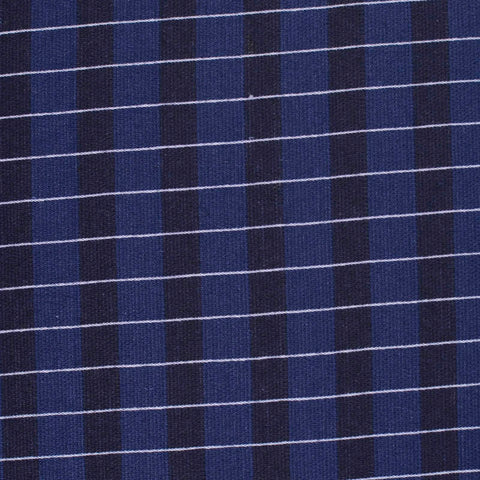 Jacquard Polyester Viscose Stretch Interlock Knit Fabric, 290 gsm, 155 cm — Navy