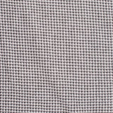 Black Houndstooth Jersey Knit, Cotton-Poly