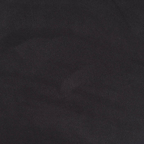 Polyester Stretch Faux Suede Fabric, 320 gsm, 150 cm — Black, ref EF-10855