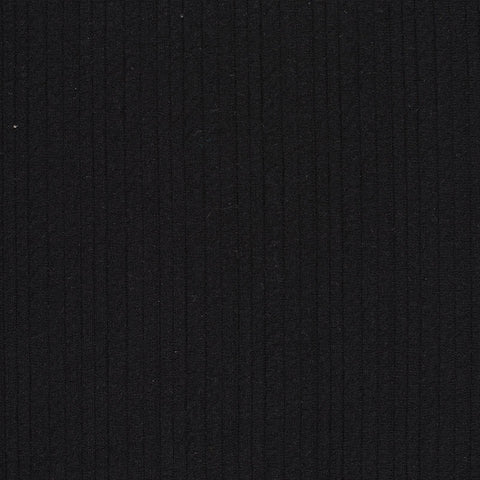 Polyester Stretch Knit Fabric, 265 gsm, 160 cm — Black