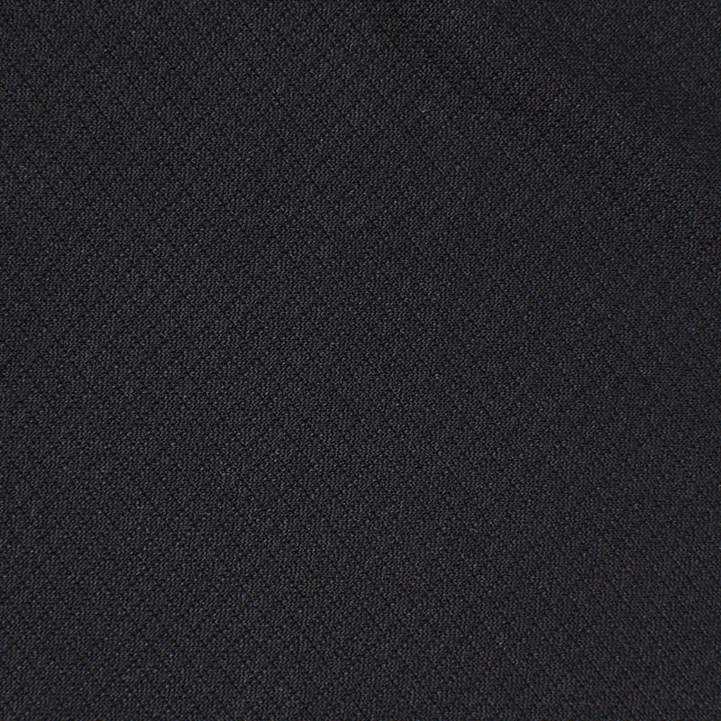 Polyester Stretch Knit Fabric, 220 gsm — Black