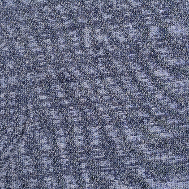 Blue Marl French Terry, Cotton, 250 gsm