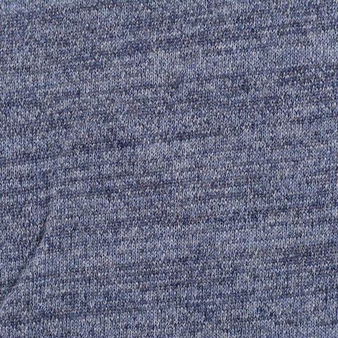 Blue Marl French Terry, Cotton, 250 gsm