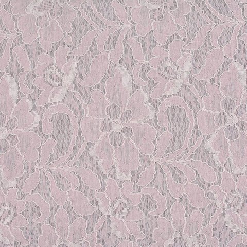 Pink Floral Lace, Nylon, 249 gsm