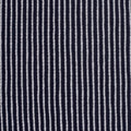 Navy Vertical-Stripe Rib Knit, Poly-Cotton