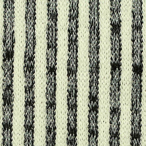 Cream Stripe Chunky Knit, Viscose-Poly