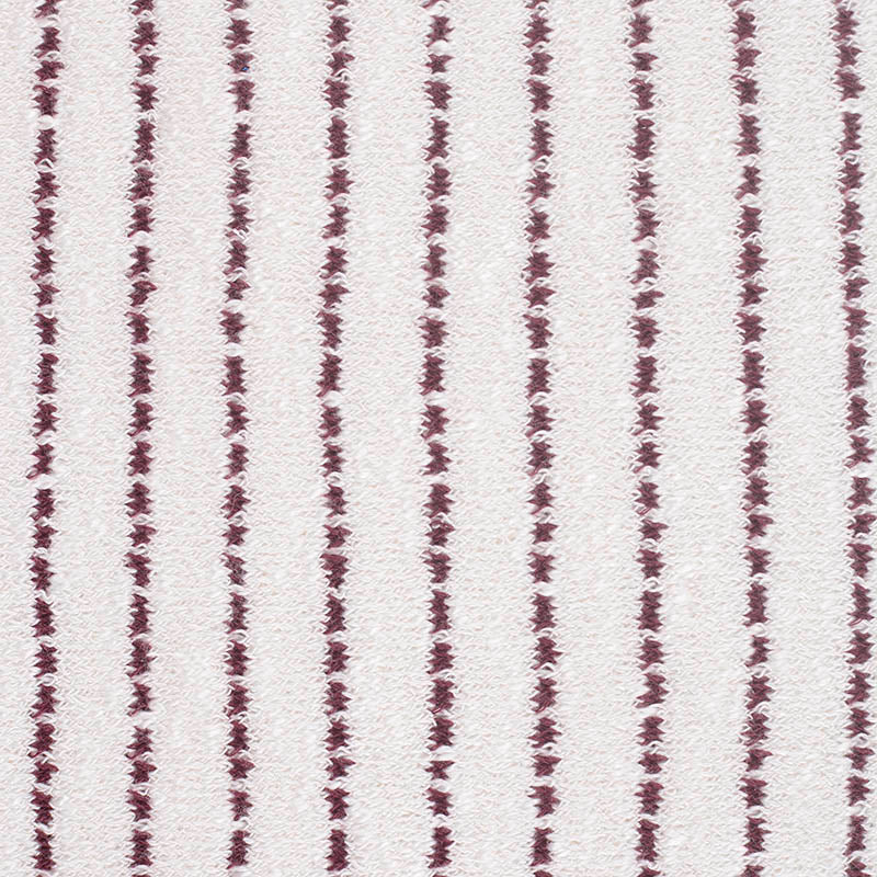 Dark Purple Vertical-Stripe Chunky Knit, Viscose-Poly