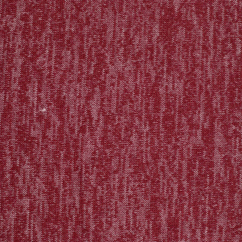 Dark Red Fine-Marl Chunky Knit, Poly-Viscose