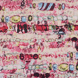 Pink Abstract Knit, Polyester — texture