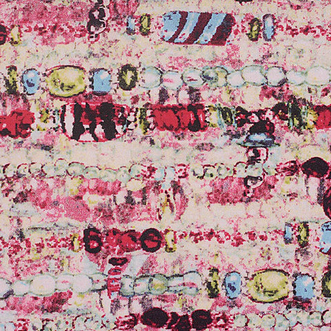 Pink Abstract Knit, Polyester, 165 gsm