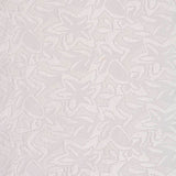 White Tone-on-Tone Leaf Jacquard, Poly-Cotton