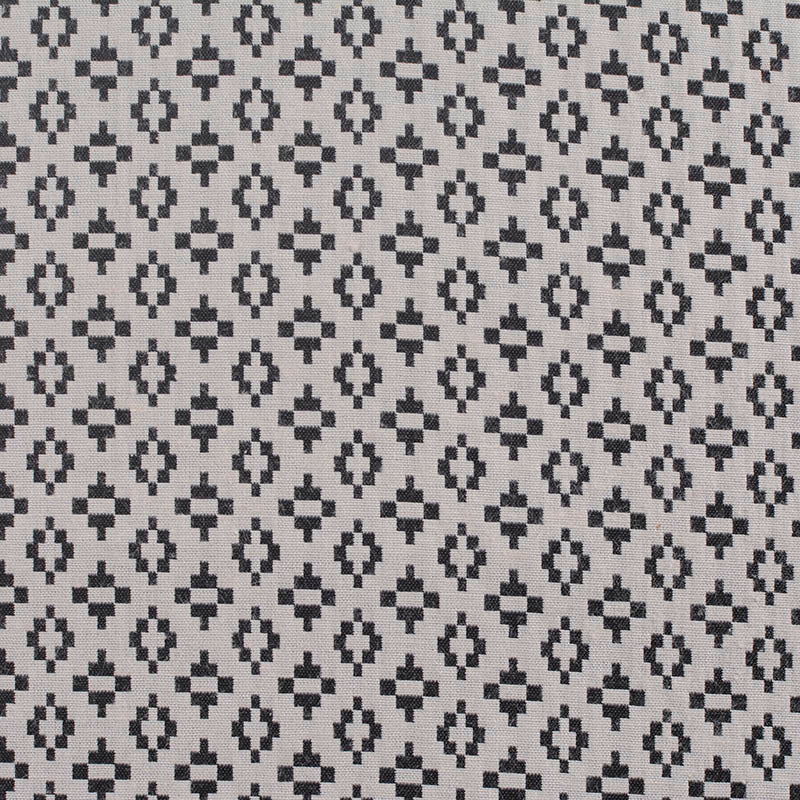 Dark Grey Geometric-Diamond Jacquard, Poly-Cotton