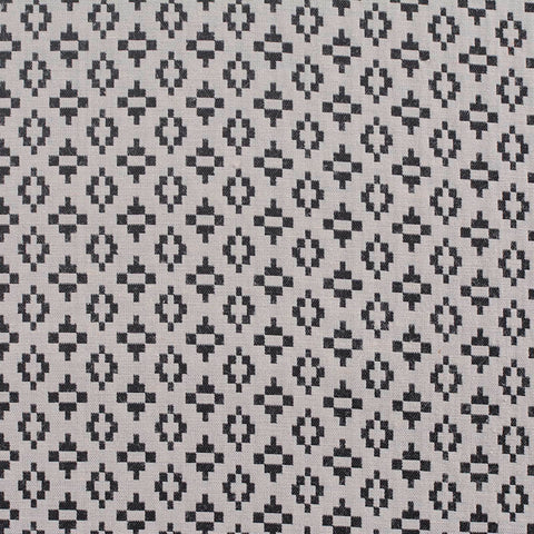 Dark Grey Geometric-Diamond Jacquard, Poly-Cotton