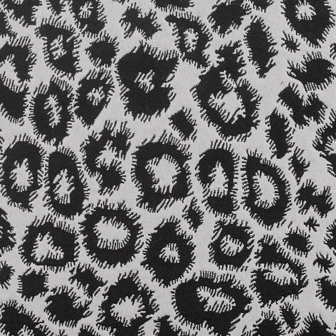 Black Leopard Jacquard, Polyester, 258 gsm