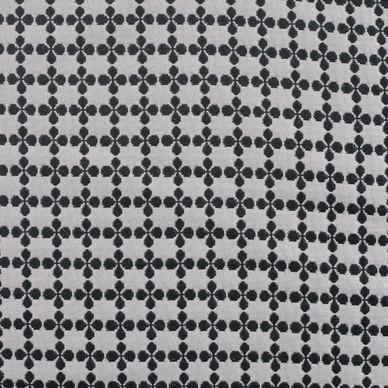 Floral 100% Polyester Woven Fabric, 305 gsm, 143 cm — Grey