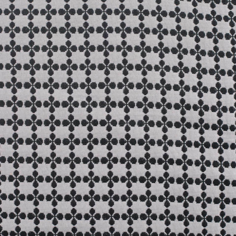 Floral 100% Polyester Woven Fabric, 305 gsm, 143 cm — Grey