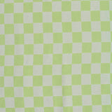 Light Green Check Jacquard, Polyester