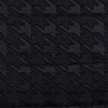 Black Houndstooth Jacquard, Polyester, 295 gsm