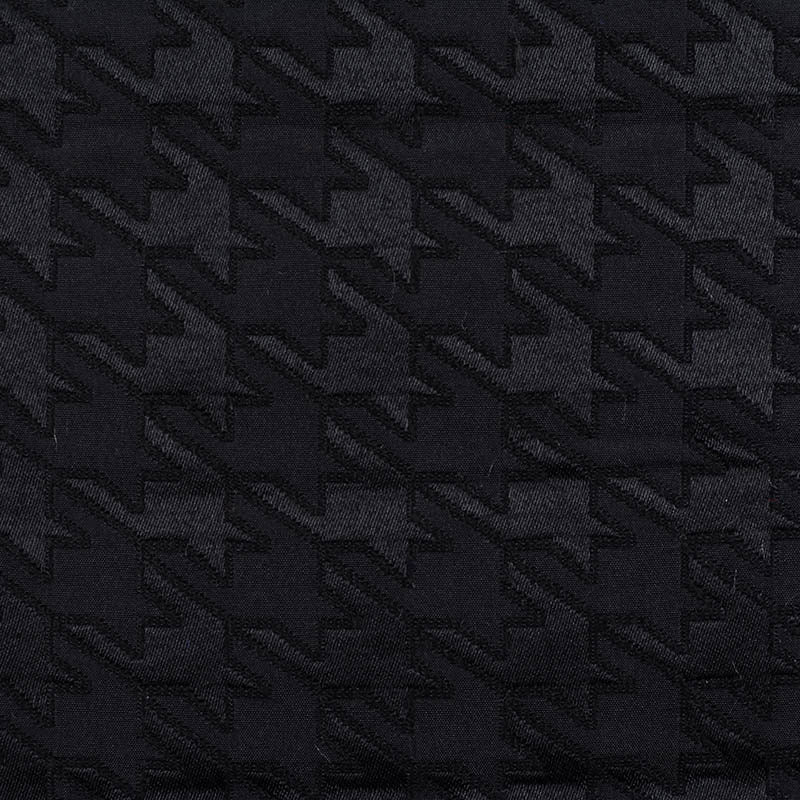 Black Houndstooth Jacquard, Polyester, 295 gsm
