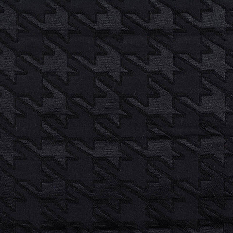 Black Houndstooth Jacquard, Polyester, 295 gsm