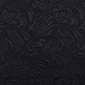 Black Tone-on-Tone Floral Jacquard, Cotton-Poly