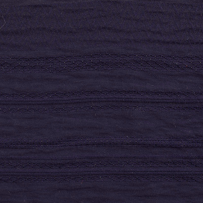 Navy Bands Jacquard, Viscose-Nylon