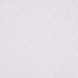 White Geometric Jacquard, Poly-Cotton