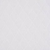 White Geometric Jacquard, Poly-Cotton — texture